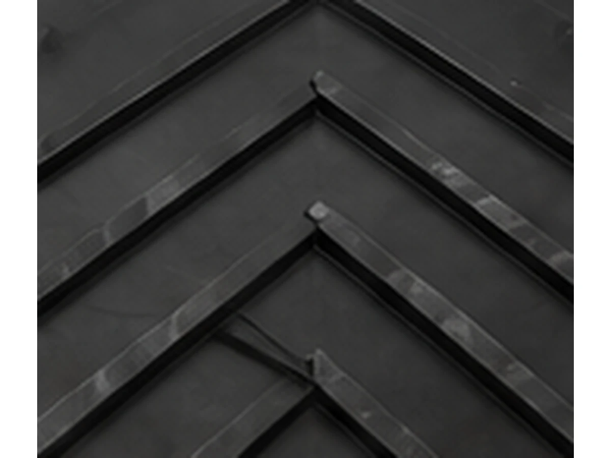 Chevron Conveyor Belt V pattern close up
