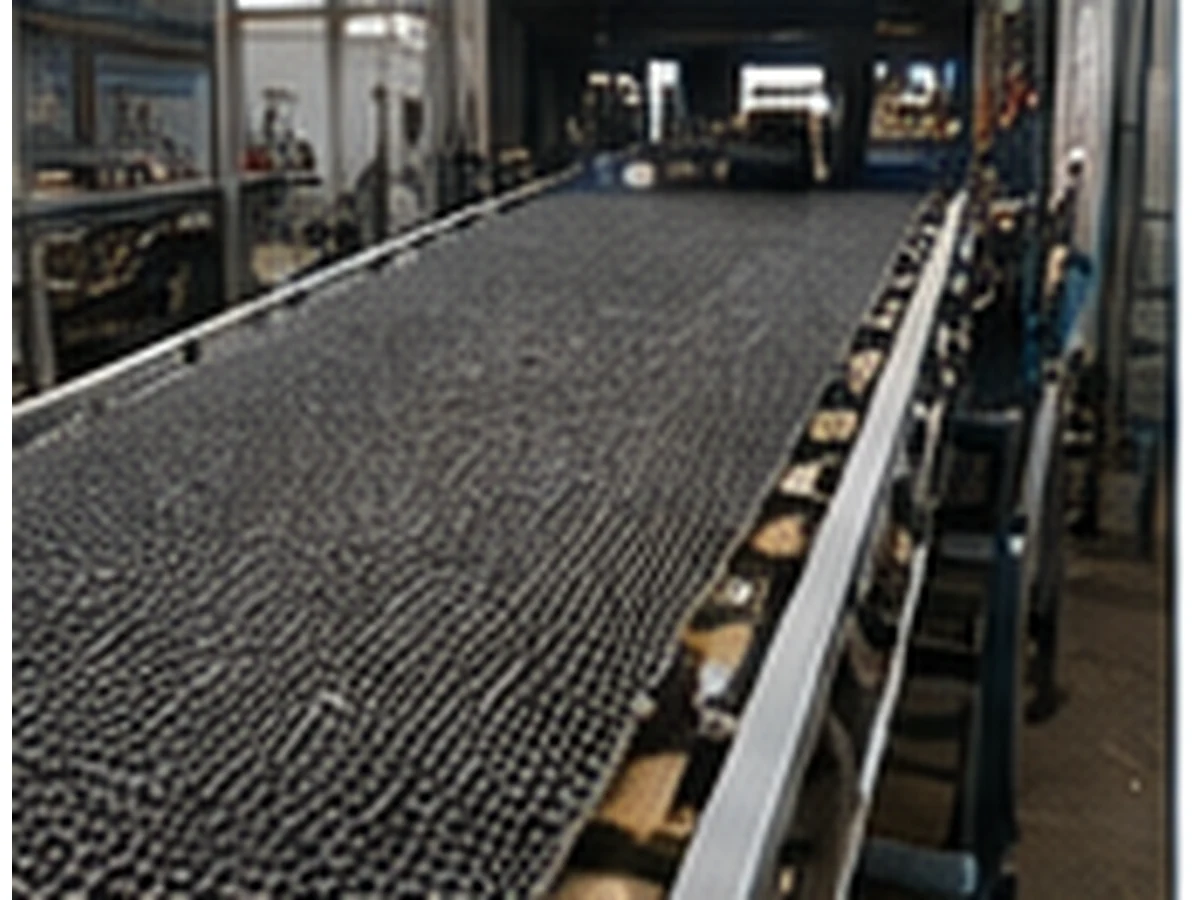 Honeycomb Conveyor Belt installed on a conveyor line